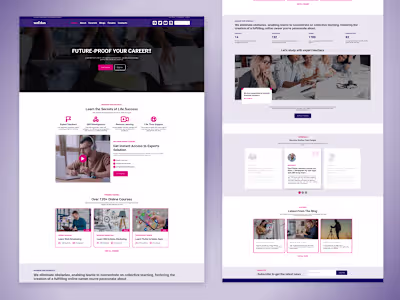 Education Website Homepage