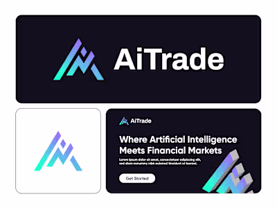 AiTrade - Logo Design Concept Blockchain | Web3 | Crypto Cur...