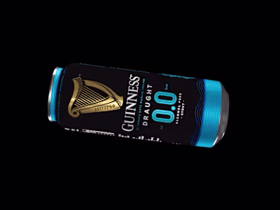 Guinness 0.0 campaign LED pitch for 2022 Six Nations