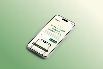 Mental Health Landing – Gradient & Motion Polish (Faide)