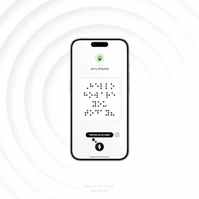 Looking at a potential accessibility option for blind iPhone...