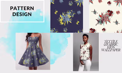 I will design seamless and repeat patterns for textile and other