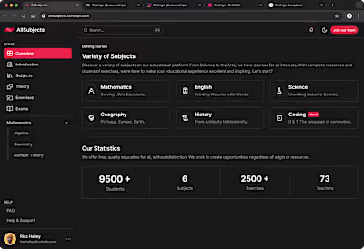 All Subjects - Educational platform