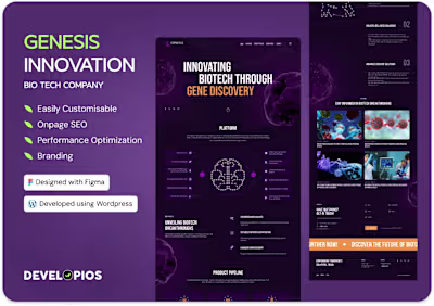 Genesis Innovation  | Biotech website