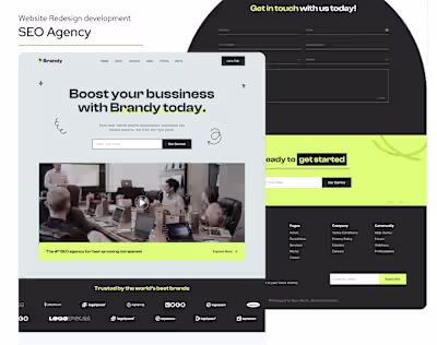 SEO Agency homepage development