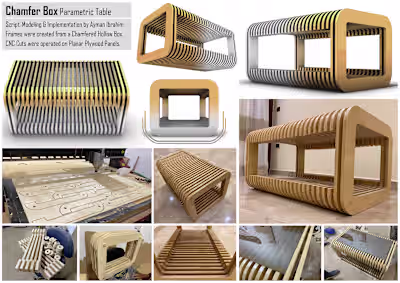 Parametric Chamfer Box Table