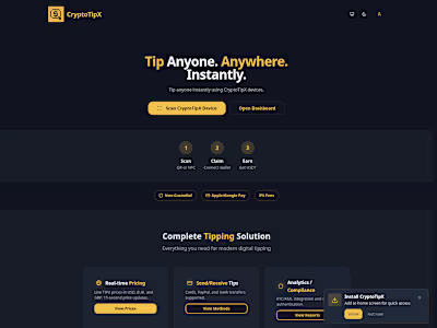 Development of CryptoTipX Digital Tipping Platform