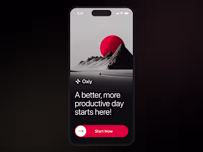 Elite-level onboarding mobile screen