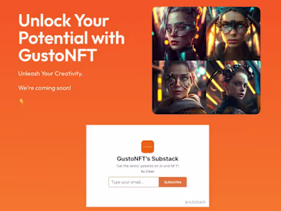 GustoNFT Landing Page