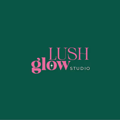 Lush Glow Studio – Beauty Salon Logo & Social Media Kit
