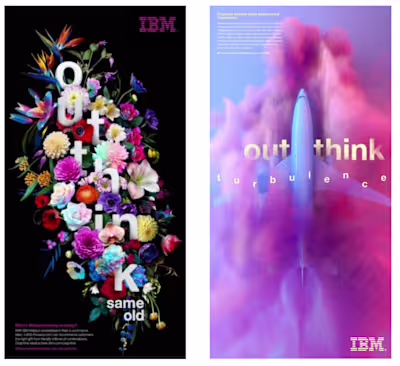 IBM print advertising