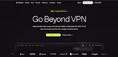 Twingate.com Landing Page