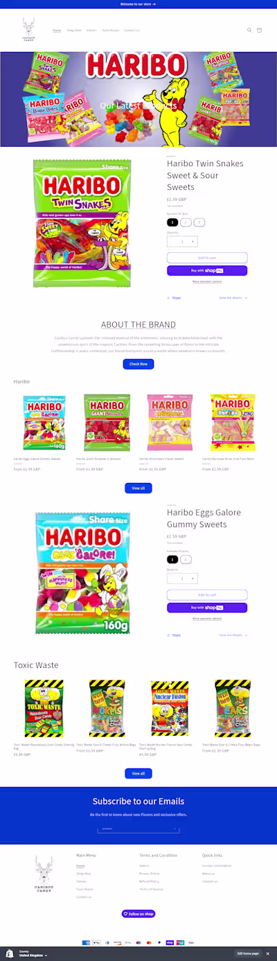 Shopify Ecommerce Website