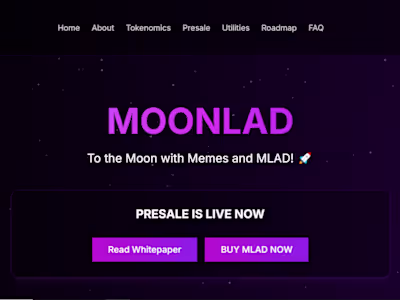 MoonLad Presale and Website Launch
