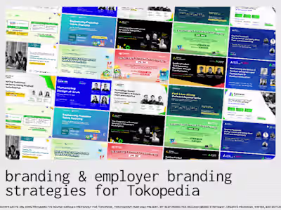Brand Strategist for Tokopedia's Employer Brand Team 