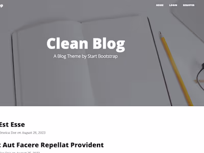 Simple Blog with Spring MVC