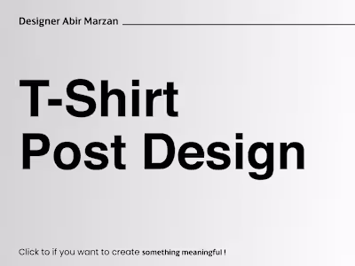 T-shirt Social Media Post Design