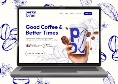 Perky Bean - Branding + Web Design
