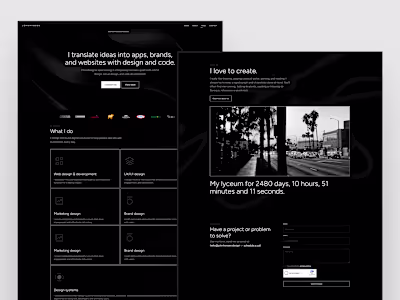 My personal portfolio. Find my