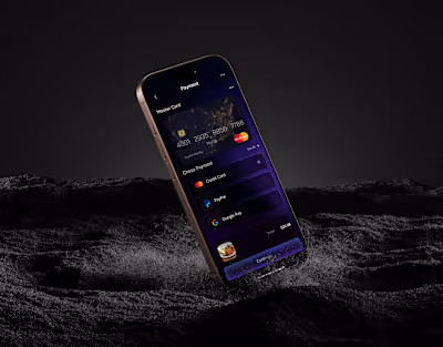 QuickBite: A Dark Blue UI for a Modern Food App