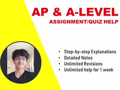 AP and A-level Assignment/Homework help