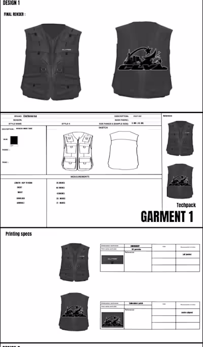 Utility vest techpack 