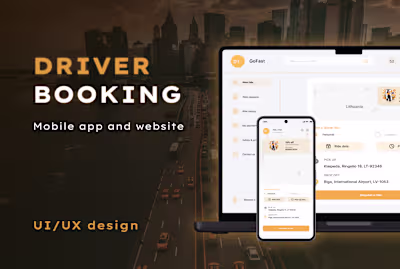 Driver booking :: Behance