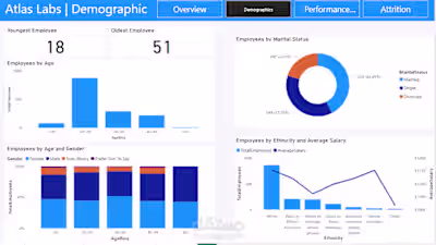 Interactive Employee Data Analysis Report