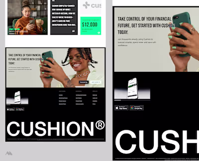 Footer Design for Cushion AI's Website
