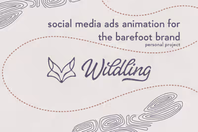 Social media ads animation for the barefoot brand 