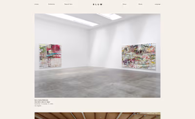 Blum Gallery - Tokyo, New York, LA
