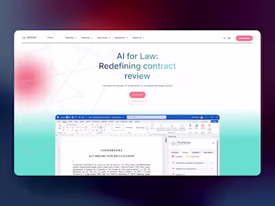 AutoLex — AI Legal SaaS Website in Webflow