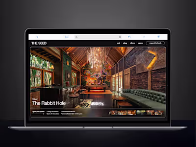 
Website for resort services in Bali · Webflow