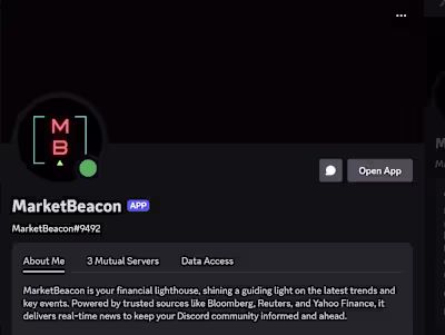 MarketBeacon: AI-Powered Financial News & Analysis Discord Bot