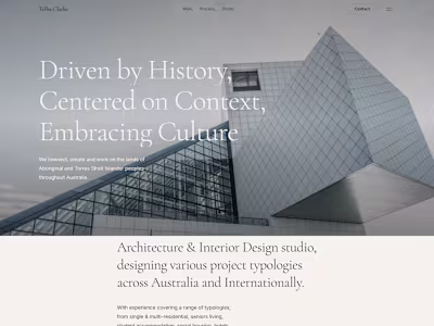 Architecture Inspired Portfolio