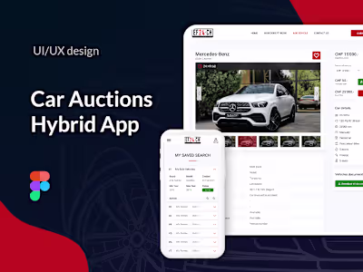 Car Auction - UI / UX Case Study