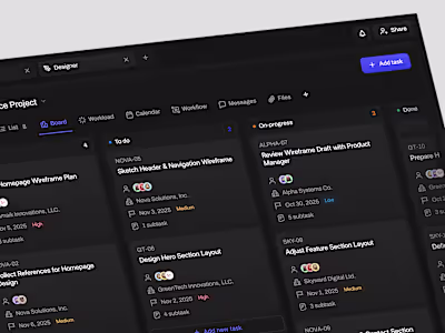 Task Management Dashboard