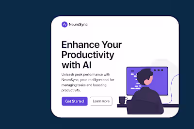 NeuroSync — AI Productivity Tool Website