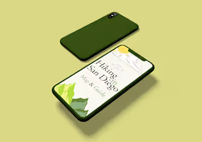 San Diego Hiking Guide UI App Design 