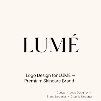 Logo Design for LUMÉ – Premium Skincare Brand