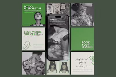 Social Media Design & Templates for Marvi Studio