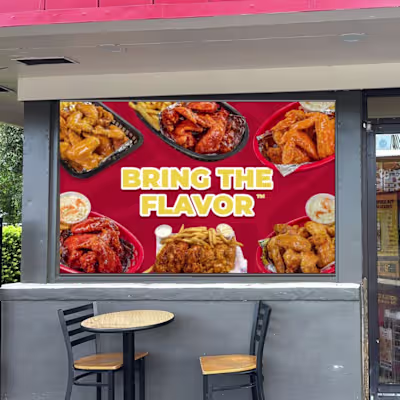 Restaurant Window Design This Client wanted to use this unta...