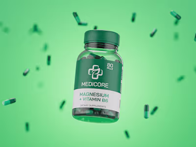 MEDICORE Vitamin Tablets | 
3D Product Visualization