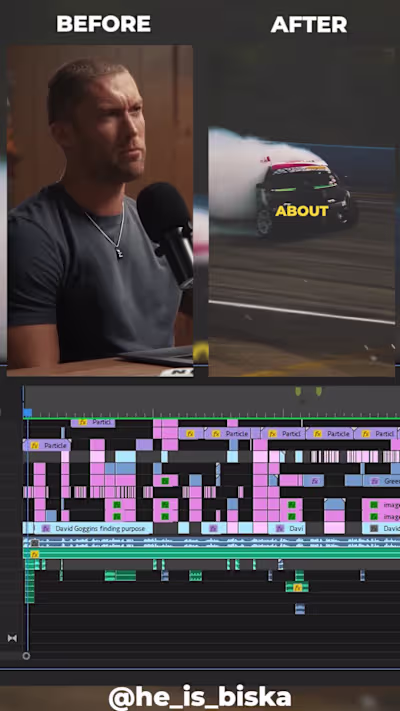 Editing short form content into captivating piece of art on Vim…