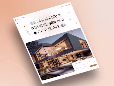Premium Real Estate Hero Section Design