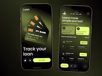 AI Banking Loan Mobile App Redesign