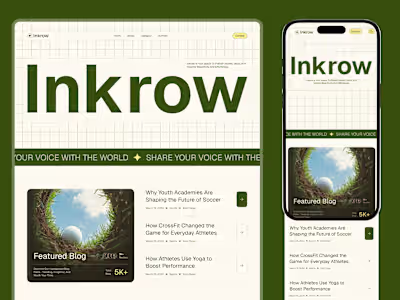 Responsive Landing page for a blog site. Did I cook it?
