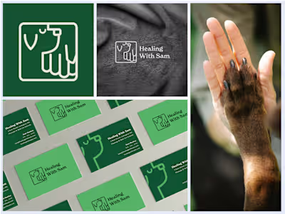 Healing With Sam - Logo Design & Visual Design