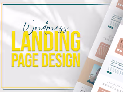 WordPress Landing Page Design