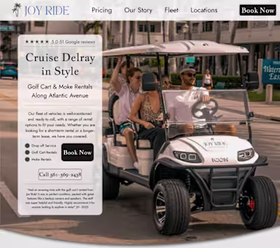 JoyRide Golf Cart Rentals